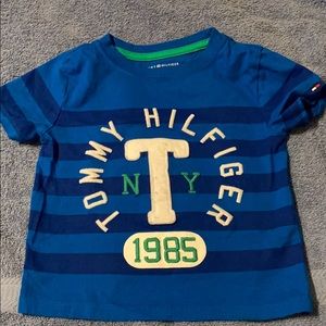 Blue Cotton Toddler Tommy Hilfiger T Shirt